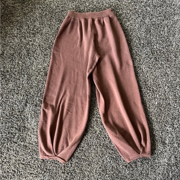 FREE PEOPLE BEACH Freya Sweater Pants 90s Baggy Linen Blend Women's Size Small - Picture 10 of 10